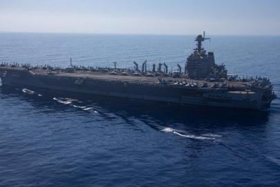 ABD'nin USS Gerald R. Ford uçak gemisi Girit'teki üsten ayrıldı