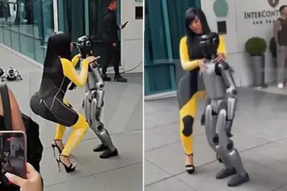 Cardi B rezil oldu! Robotla yaptığı dans kötü bitti