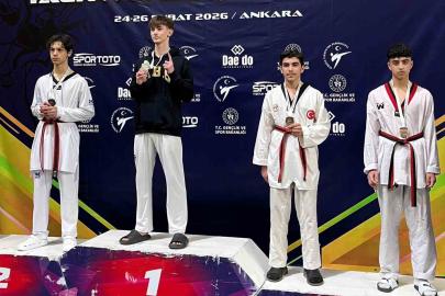 Deniz Çınar Doğan taekwondoda Türkiye 3’üncüsü