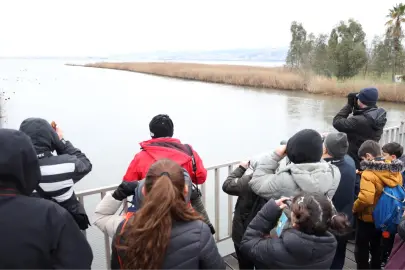 Doğanın en zarif misafirleri hayran bıraktı