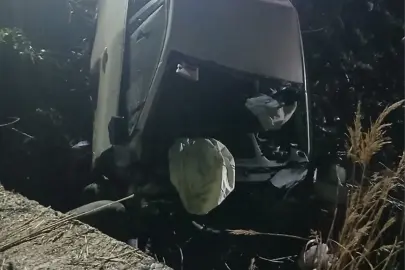 Edirne'de şarampole devrilen otomobildeki 2 kişi öldü