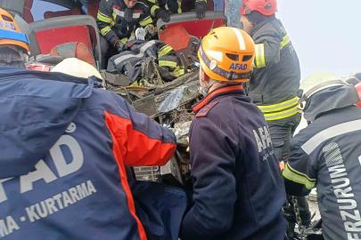 Erzurum’da zincirleme trafik kazası: 20 yaralı