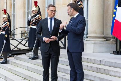 Fransa CumhurbaşkanıMacron ile Finlandiya Cumhurbaşkanı Stubb Paris'te görüştü