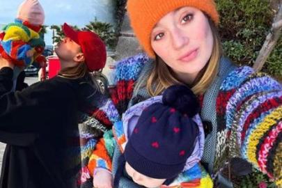 Gizem Karaca ve kızı Leyla Yaz'dan iç ısıtan kare