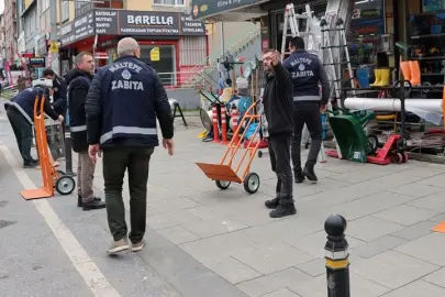 İstanbul Maltepe Belediyesi’nden kaldırım işgallerine müdahale
