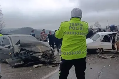 Ordu'da otomobillerin çarpışması sonucu 2 kişi yaralandı