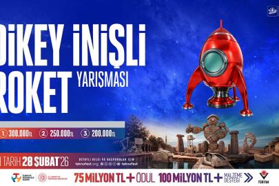 TEKNOFESTte Dikey İnişli Roket Yarışması heyecanı