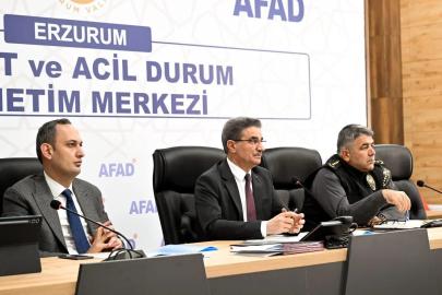 Vali Aydın Baruş başkanlığında, afet ve acil durum toplantısı yapıldı