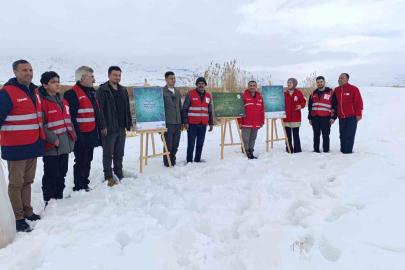 Van’da yaban hayvanları unutulmadı
