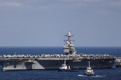 ABD'nin en büyük uçak gemisi 'USS Gerald R. Ford' Kızıldeniz'e ulaştı