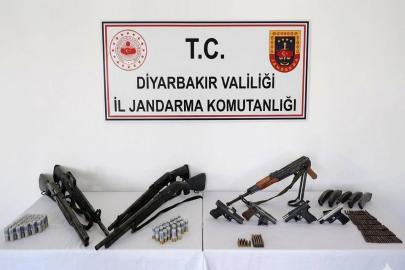 Diyarbakır’da çok sayıda silah ele geçirildi