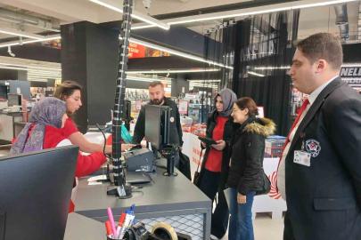 Elazığ’da market ve işletmelere poşet denetimi