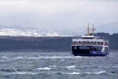 Güney Marmara'da feribot seferlerine fırtına engeli
