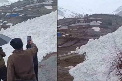 Hakkari’de çığ evleri teğet geçti