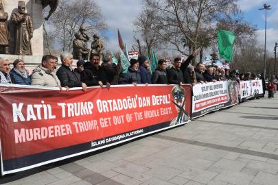 İşgal rejimi ve ABD'nin İran'a yönelik saldırıları İstanbul'da protesto edildi