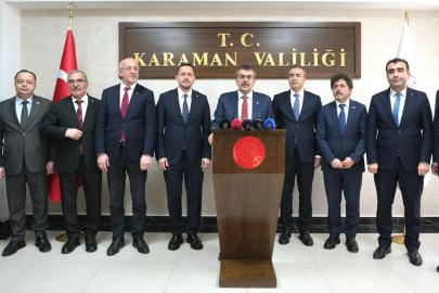 Karaman il eğitim değerlendirme toplantısı, Bakan Tekin'in başkanlığında yapıldı