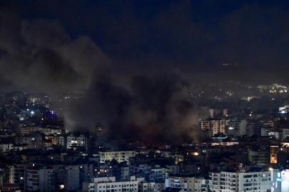 Katil İsrail, Lübnan'ın başkenti Beyrutu vuruyor