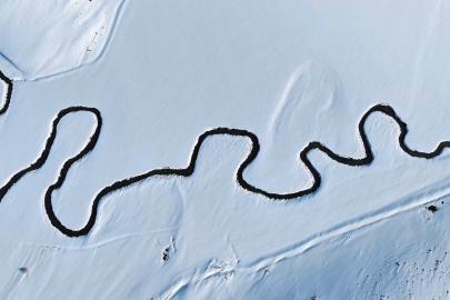 Mendereslerin karlı manzarası mest etti