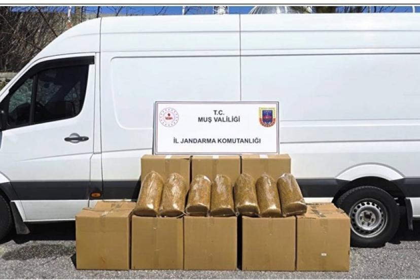 Muş’ta 260 kilogram bandrolsüz tütün ele geçirildi