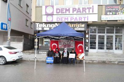 Muş’ta evlat nöbeti devam ediyor