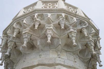 Ayasofya Camii'nin minaresinde restorasyon tamamlandı