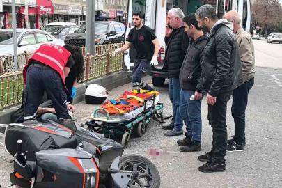 Erzurum’da otomobille çarpışan motosikletin sürücüsü yaralandı