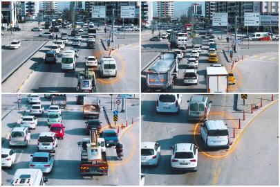 Gaziantep'te hatalı şerit değiştiren 498 sürücüye ceza