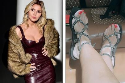 Gülben Ergen'in özel abonelerine ayaklarını paylaşması olay oldu