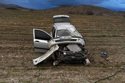 Malatya’da aydınlatma direğine çarpan araç takla attı: 3 yaralı