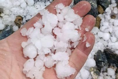 Malatya’da dolu kayısı bahçelerine zarar verdi