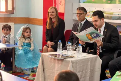 “Okuyan Şehir Ağrı” projesinde anaokulunda masal okudular