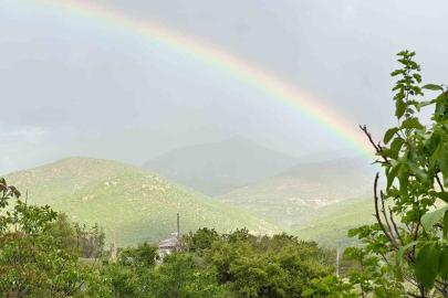 Elazığ’da gökkuşakları görsel şölen oluşturdu