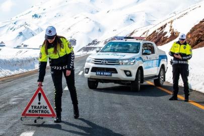 Erzurum kent merkezinde bir ayda 112  trafik kazası