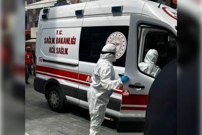 Karşıyaka çarşısında koruyucu kıyafetli sağlık ekipleri dikkat çekti