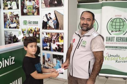 Batmanlı Hasan Ali'den anlamlı Gazze bağışı