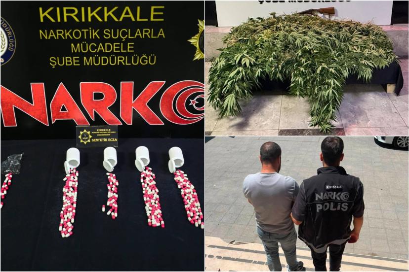 Kırıkkale'de uyuşturucu operasyonunda 1 şüpheli tutuklandı