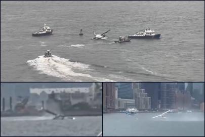 New York'ta deniz uçağı Doğu Nehri'ne sert iniş yaptı: 8 kişi kurtarıldı