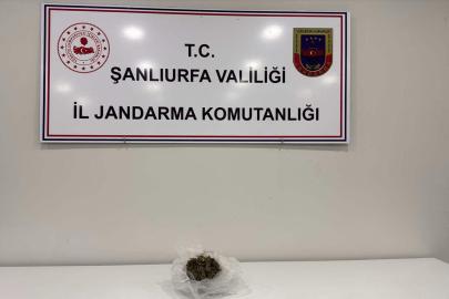 Şanlıurfa'da uyuşturucu operasyonu: Bir gözaltı