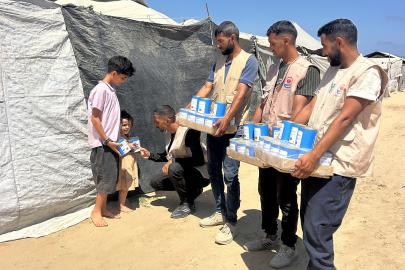Yetimler Vakfı kurban emanetlerini Gazze'ye ulaştırdı