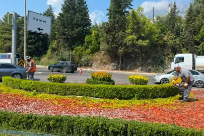 Amntalya'da yeşil alanlarda genel temizlik ve bakım yapıldı