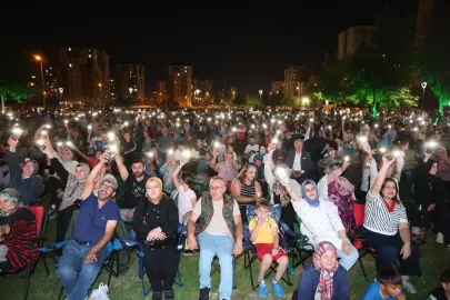 Kayseri Melikgazi'de müzik dolu bir gece