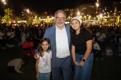 Kayseri Talas'ta Açık Hava'da sinema keyfi