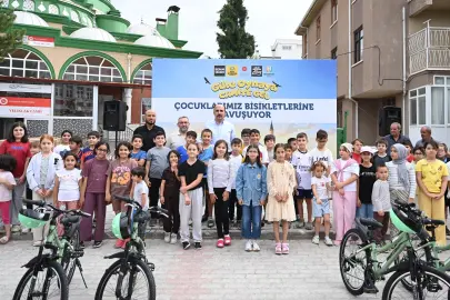 Konya'da çocuklar bisikletlerine 'güle oynaya' kavuşuyor