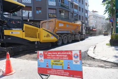 Maltepe’de asfalt çalışması tüm hızıyla sürüyor