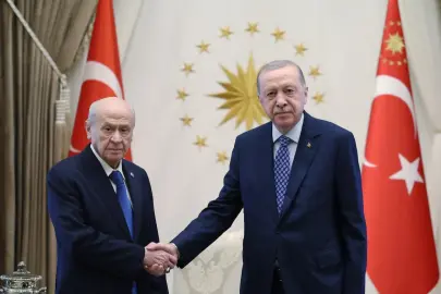 Erdoğan, Bahçeli’yi Külliye'de kabul etti
